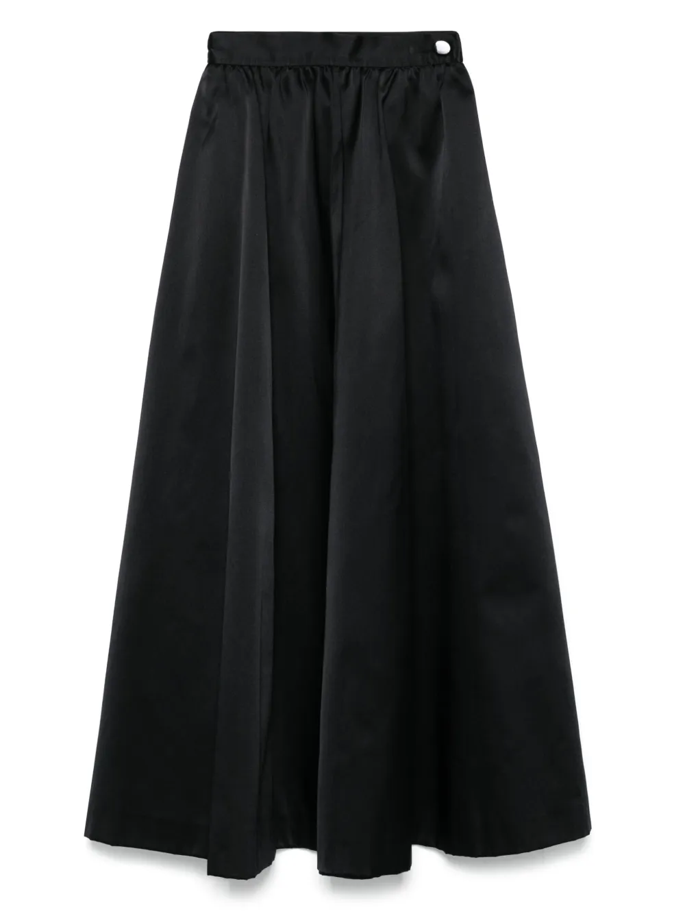 Saint Laurent Pre-Owned 1970s satin maxi skirt | Black | Image 1