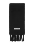 Acne Studios fringed scarf - Black