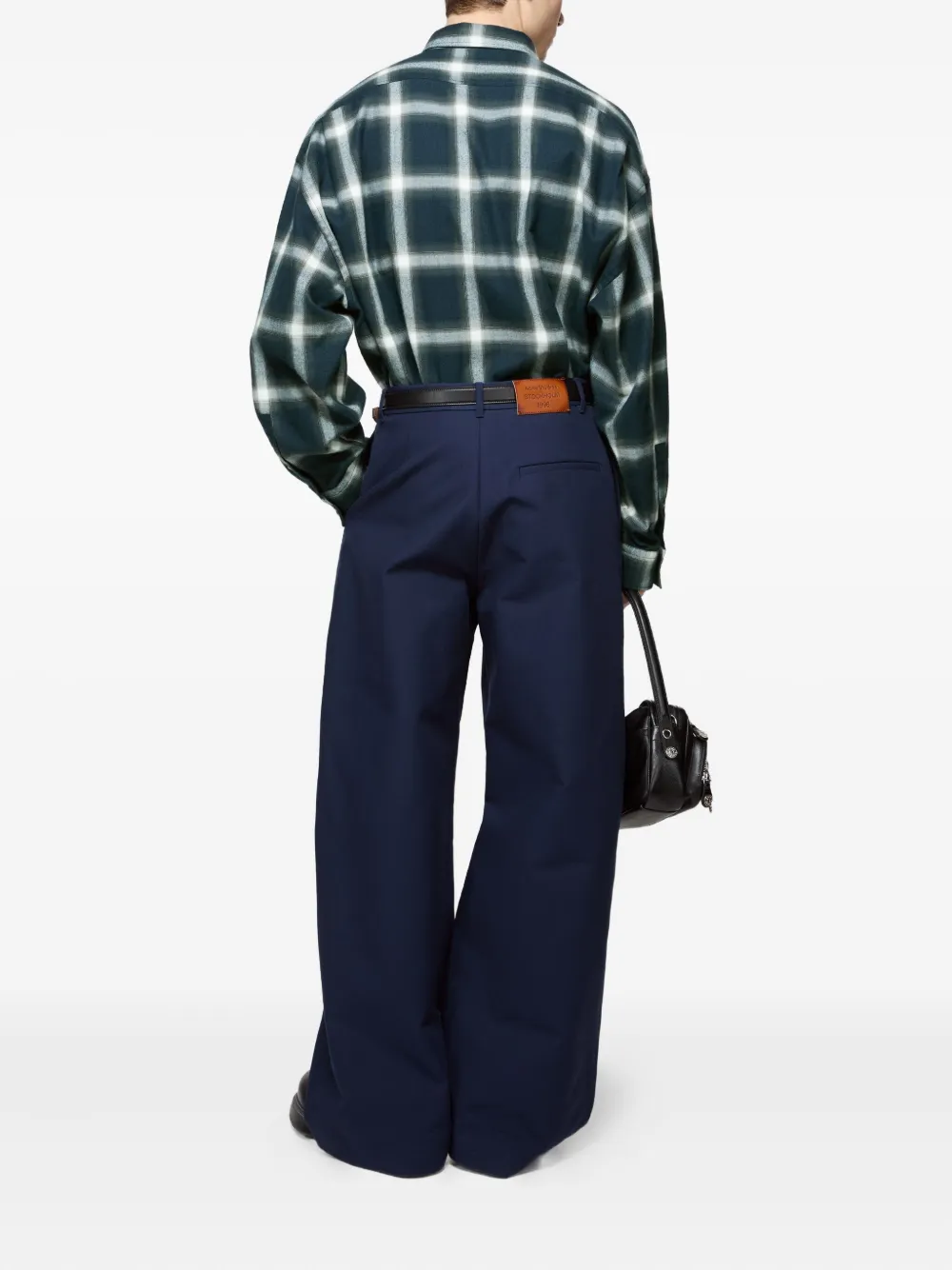 Acne Studios Geruit overhemd Groen