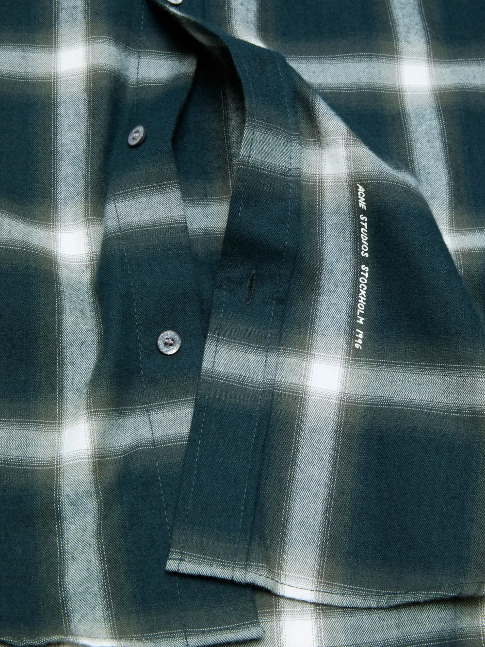 Acne Studios Geruit overhemd Groen