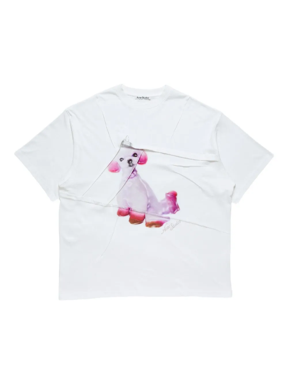 Acne Studios Graphic T-shirt In White