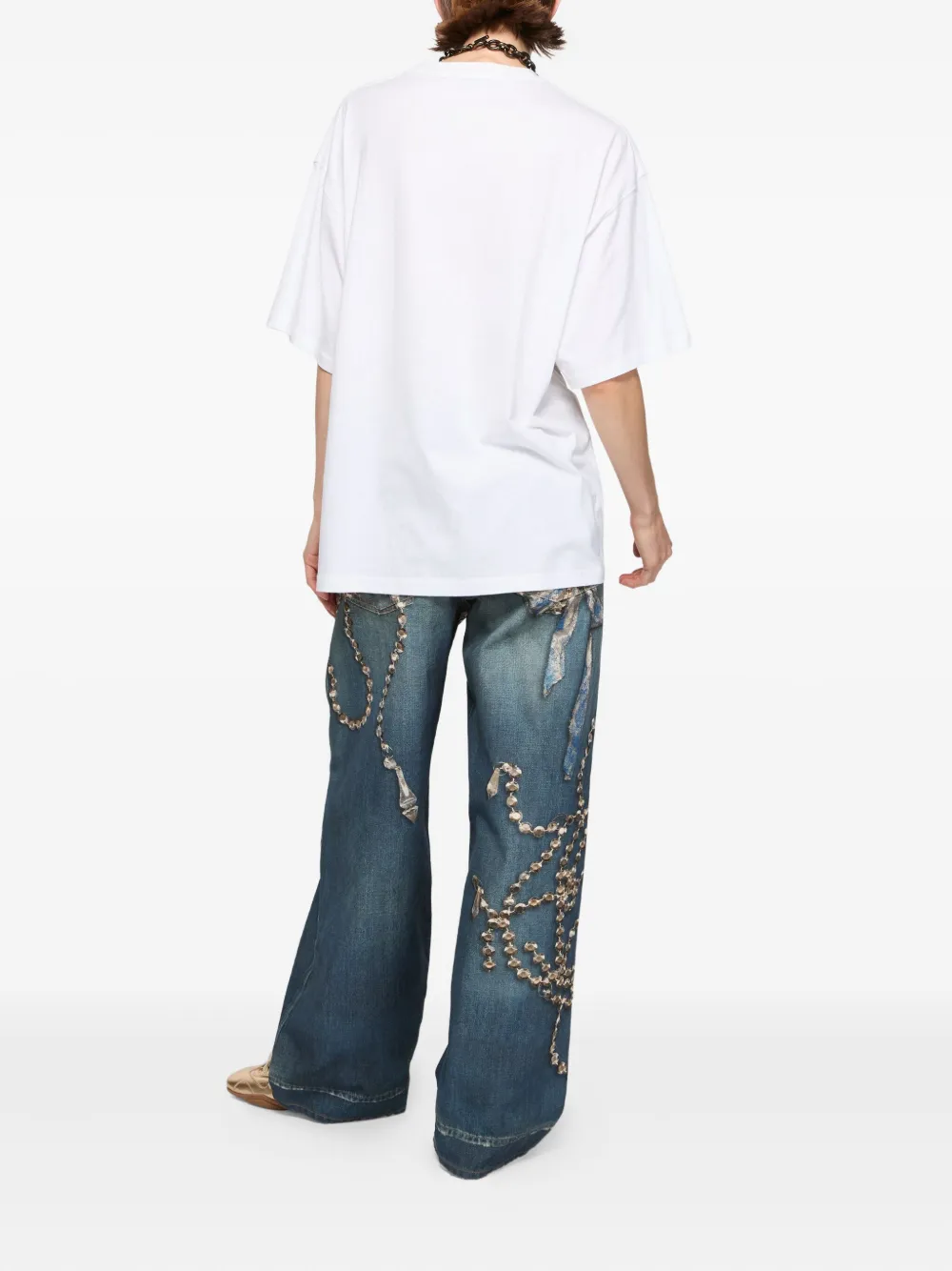 Acne Studios Graphic T-shirt In White