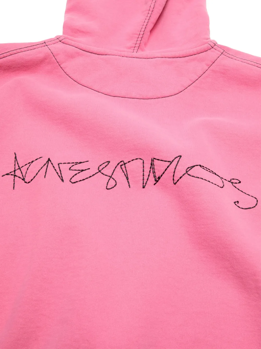 Acne Studios Hoodie met rits en stiksel Roze