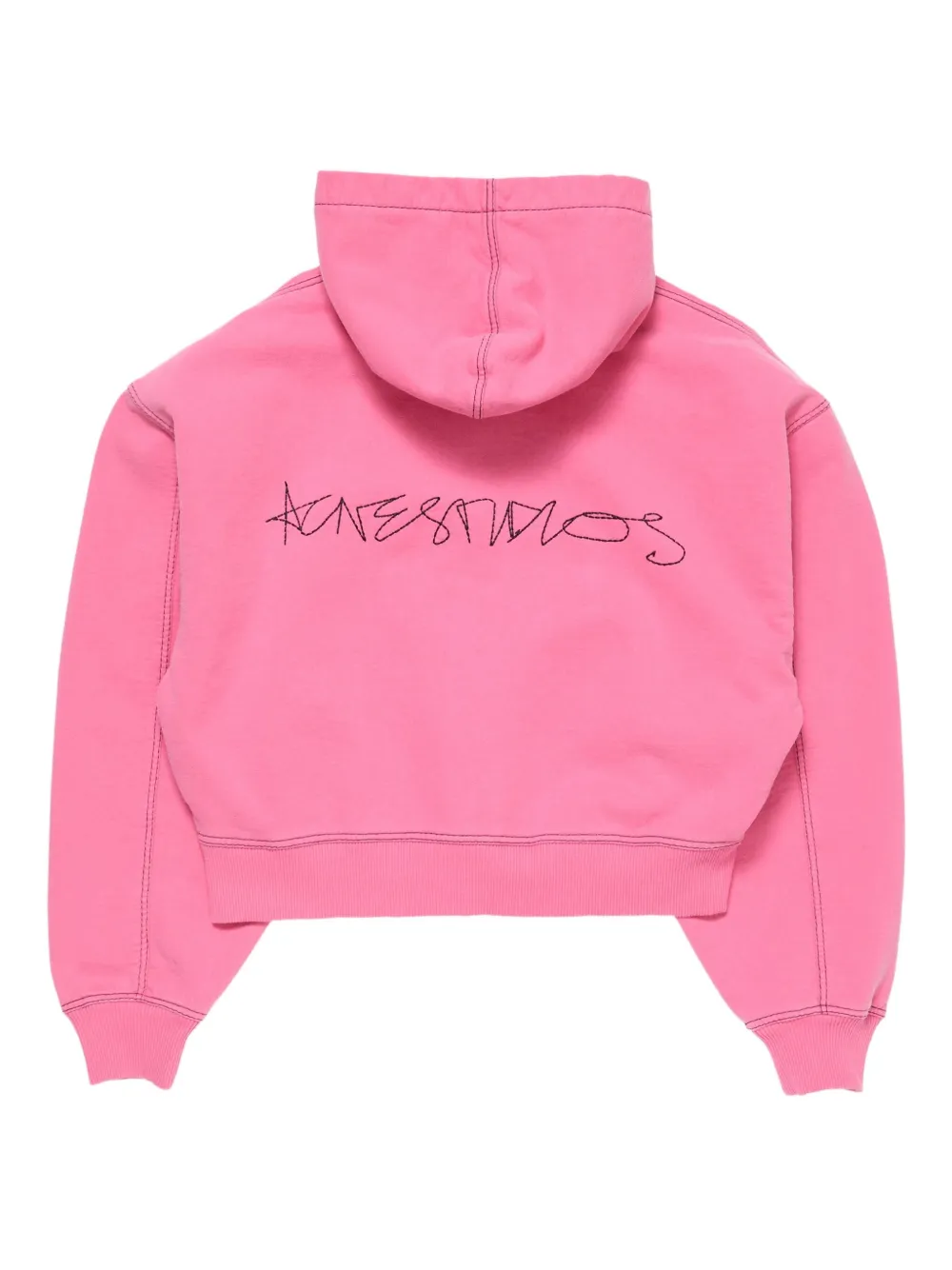 Acne Studios Hoodie met rits en stiksel Roze