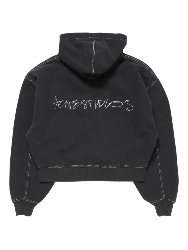 Acne Studios コントラストステッチ パーカー | ブラック