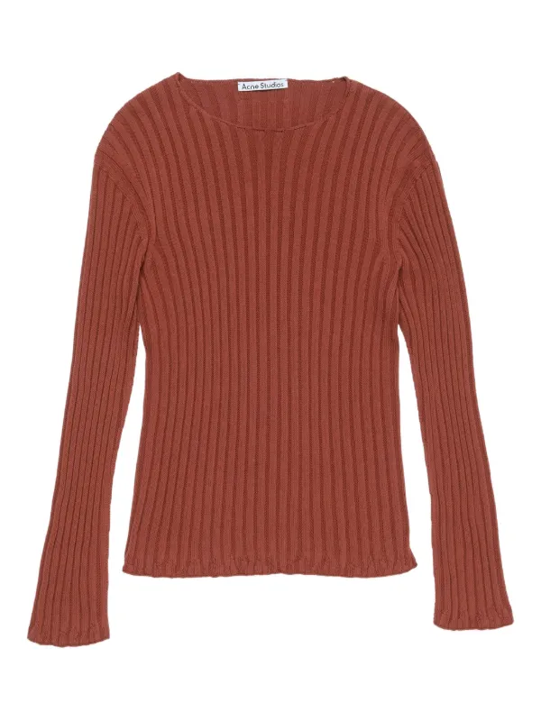 【Acne】コットンリブニット Acne】コットンリブニット 【公式通販】