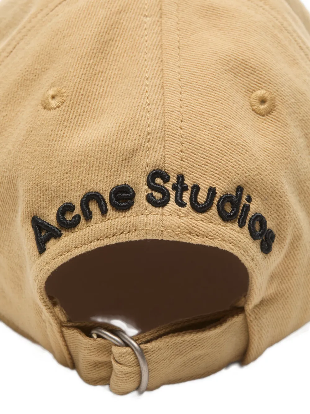 Acne Studios Twill Logo-embroidered Cap In Neutral