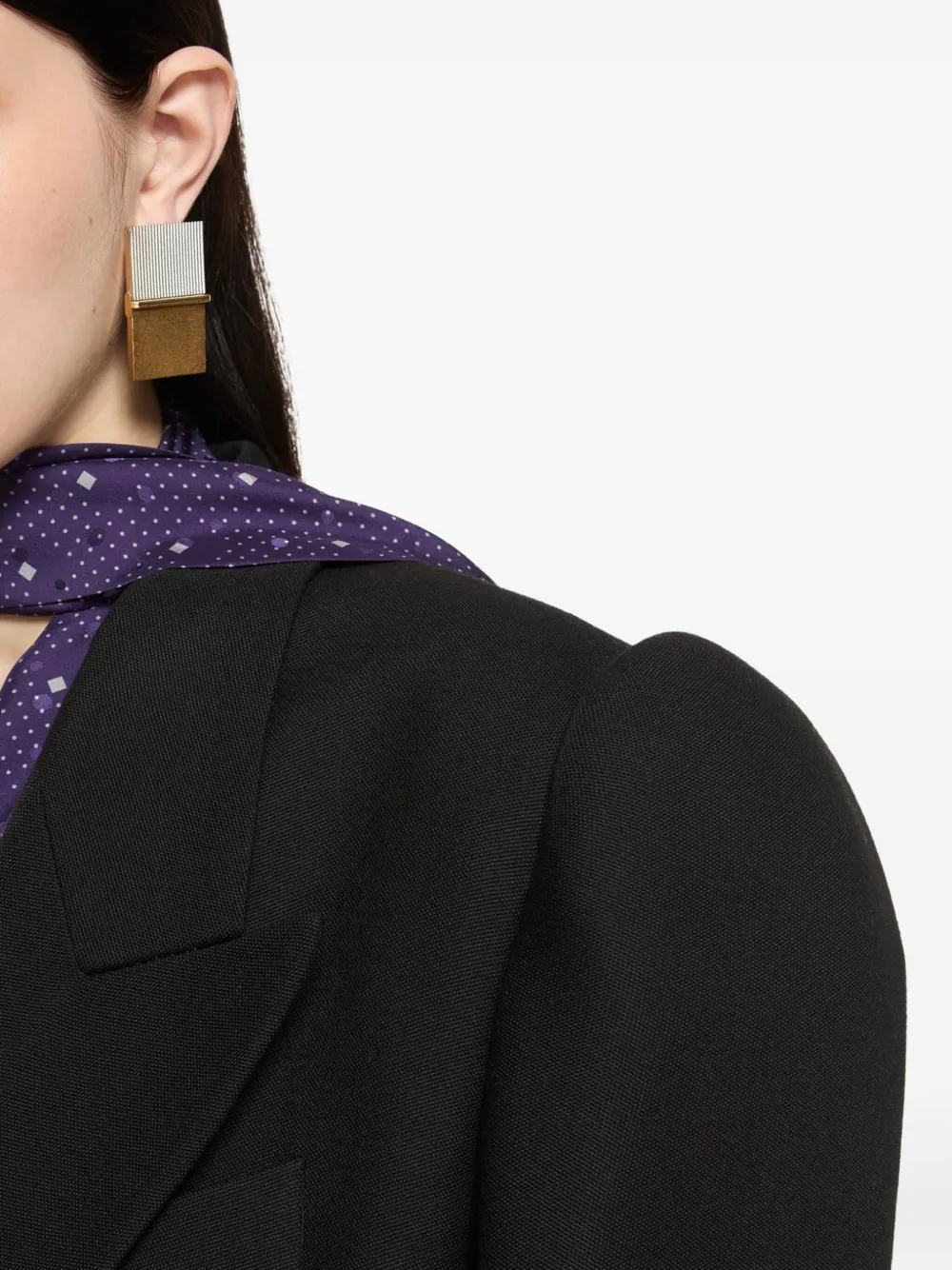 Acne Studios notepad-shaped earrings | Women | Image 2