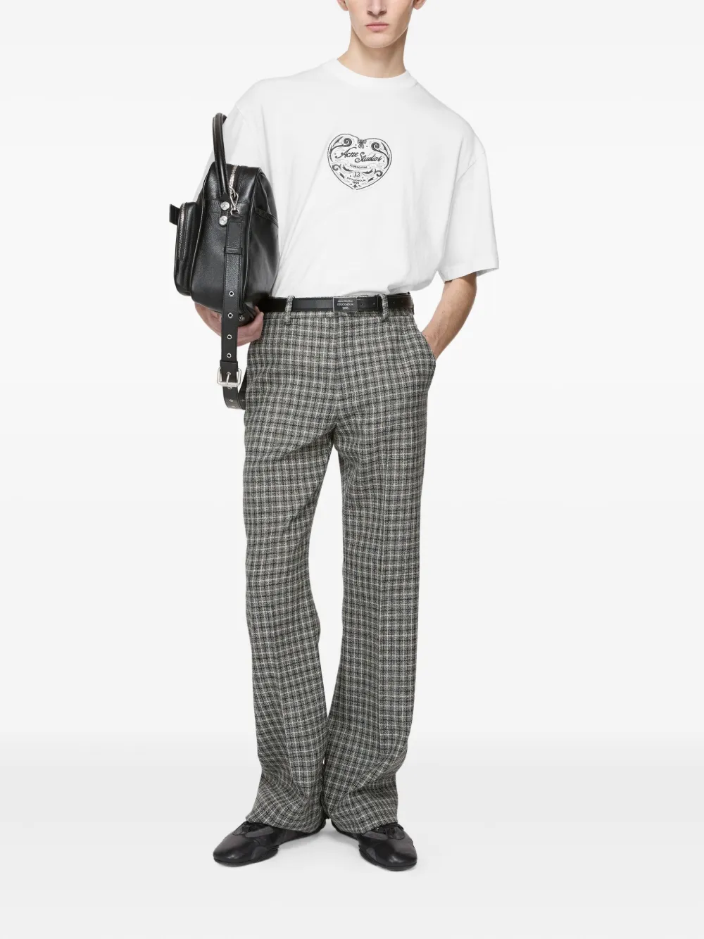 Acne Studios Heart-patch T-shirt In White