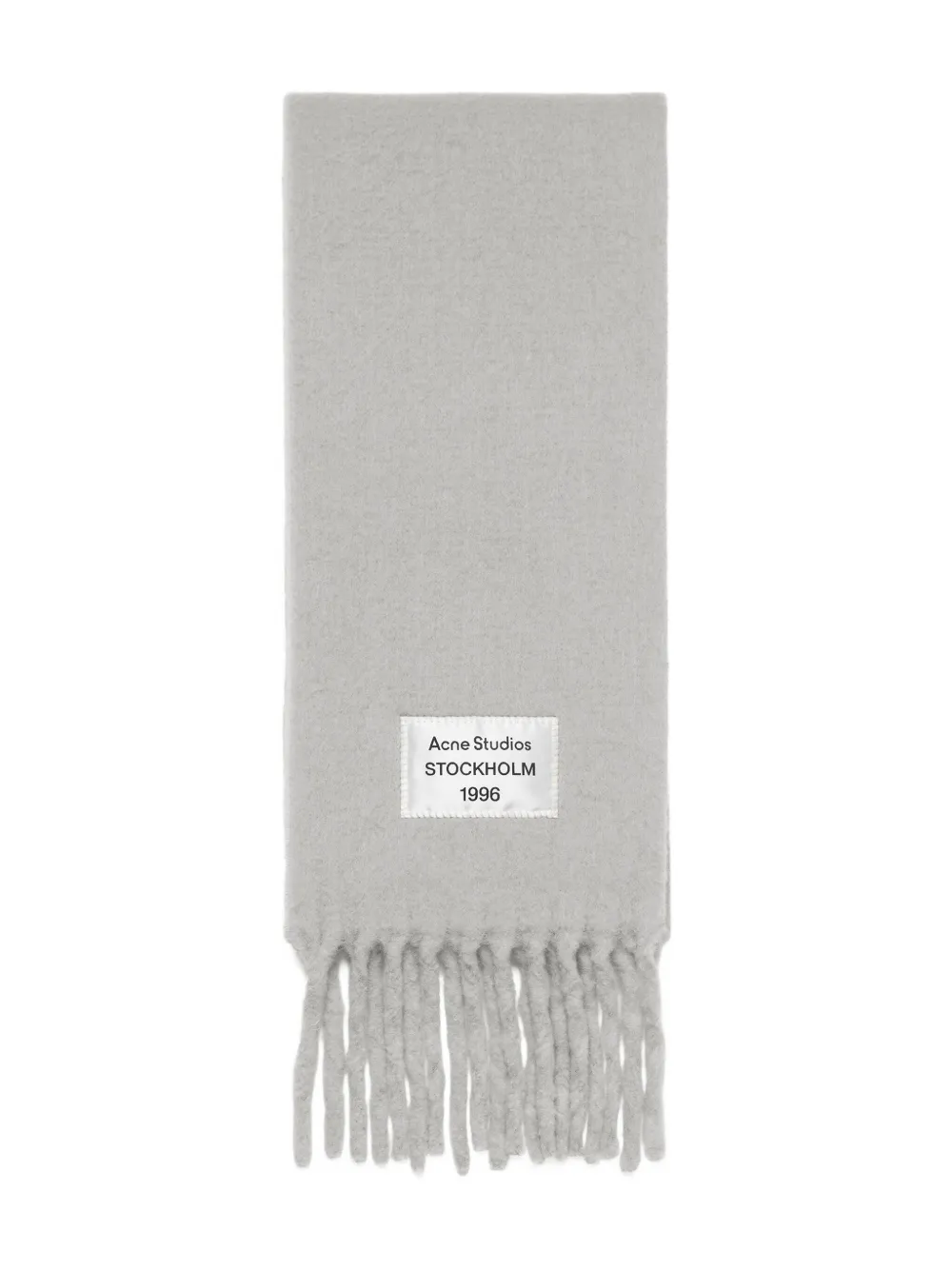 Acne Studios fringed scarf | Grey | Image 1