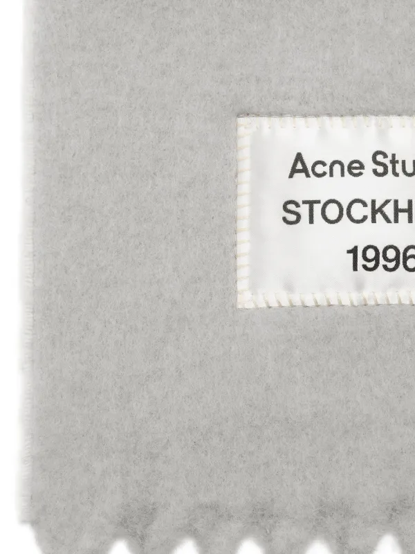 Acne Studios フリンジ スカーフ | グレー | FARFETCH JP