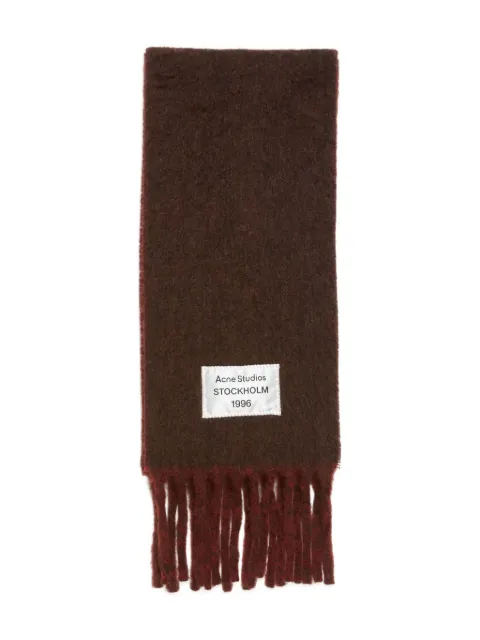 Acne Studios two-tone fringed scarf