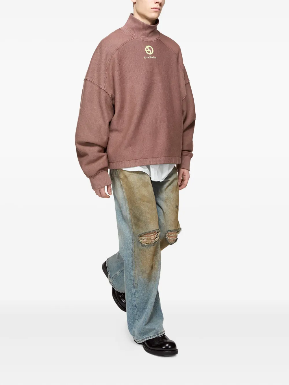 Acne Studios Coltrui met logo Bruin