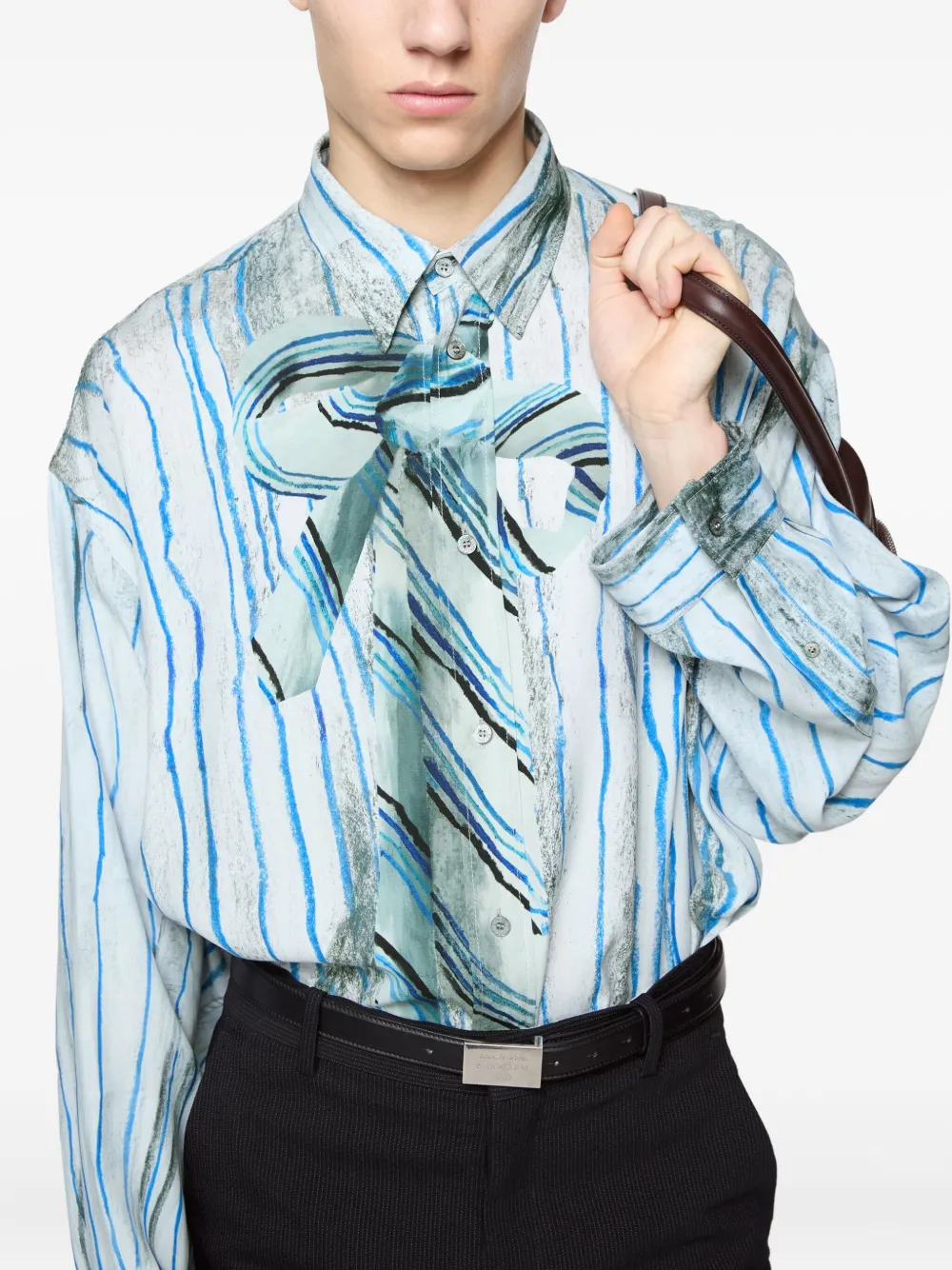Acne Studios Gestreept overhemd Blauw