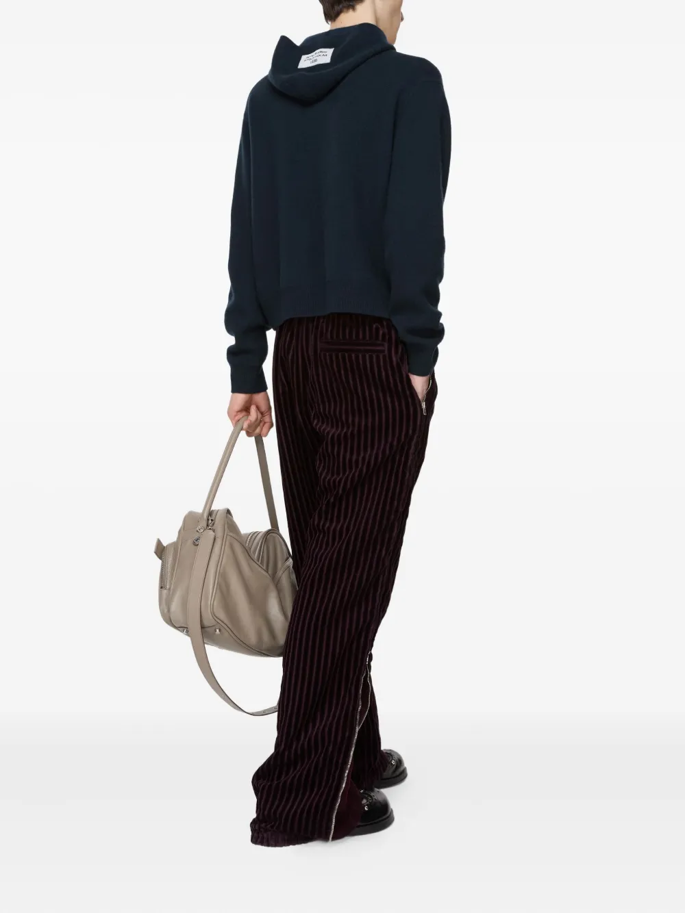 Acne Studios Hooded Sweater In Blue