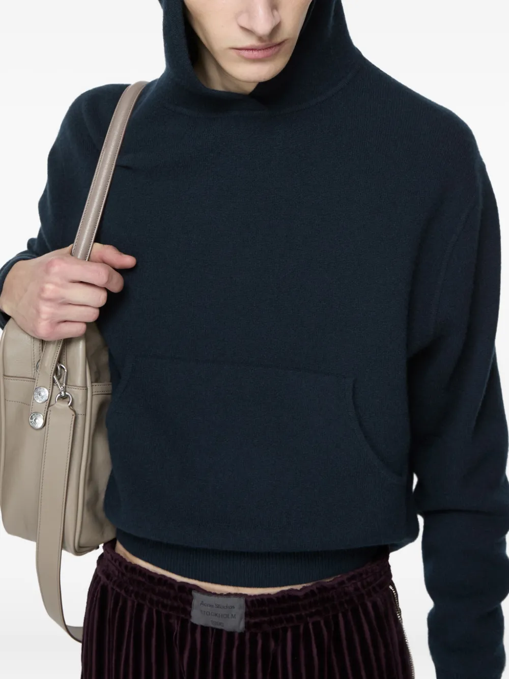 Acne Studios Hooded Sweater In Blue