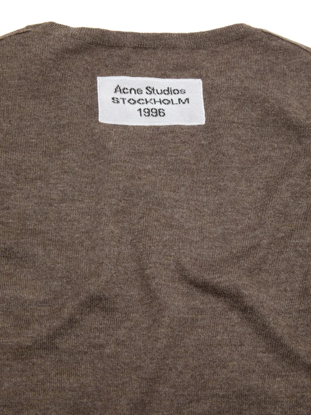 Acne Studios Trui met borstzak en lange mouwen Bruin