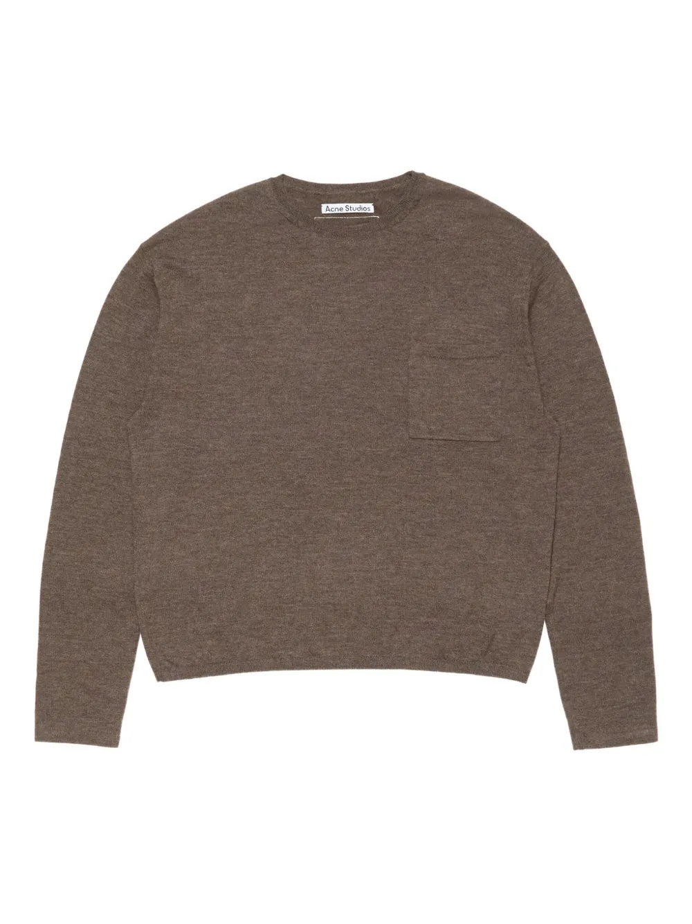 Acne Studios チェストポケット セーター - ブラウン Acne Studios チェストポケット セーター - ブラウン