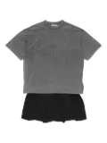 Acne Studios graphic-print T-shirt dress - Grey