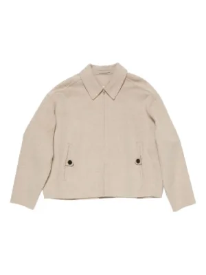 Acne Studios Wool zip-up Jacket | Neutrals | FARFETCH