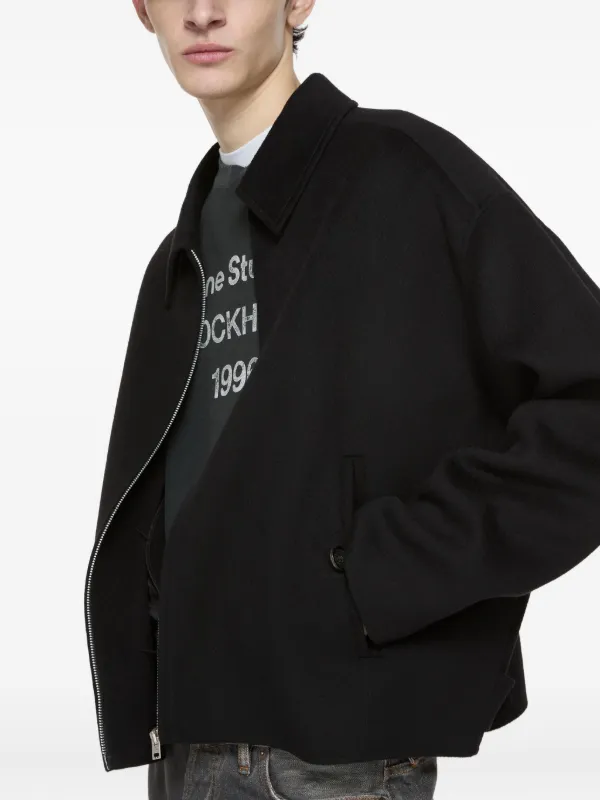 Acne Studios ジップアップ ジャケット | ブラック | FARFETCH JP