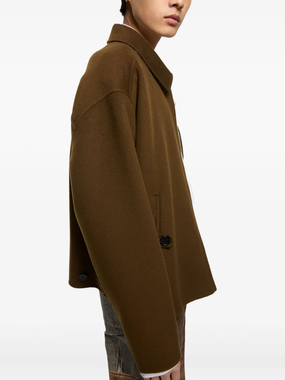 Acne Studios zip-front jacket Groen