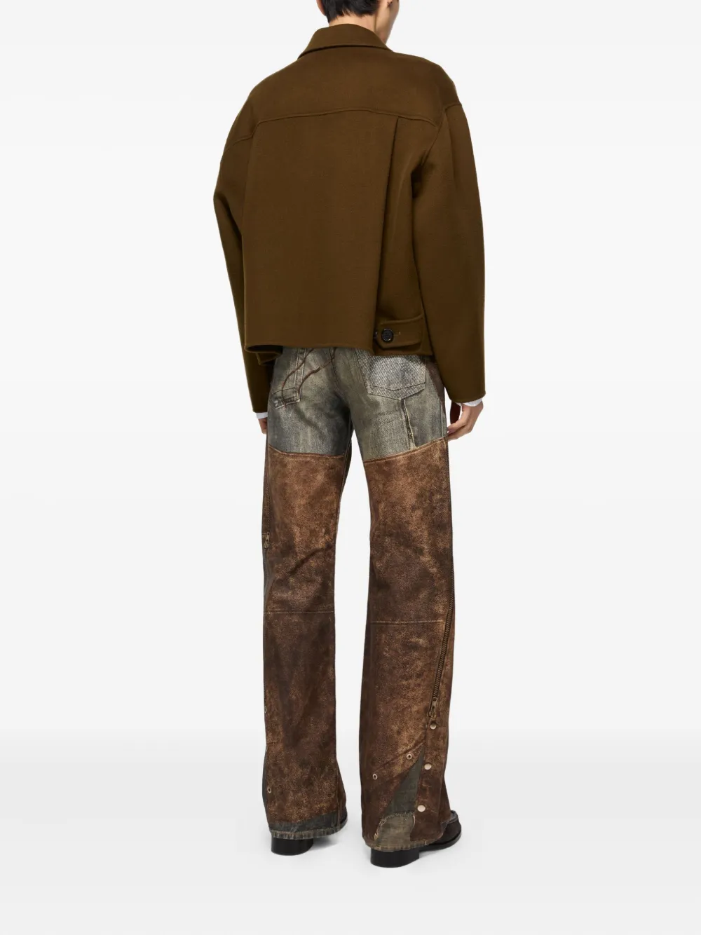 Acne Studios zip-front jacket Groen