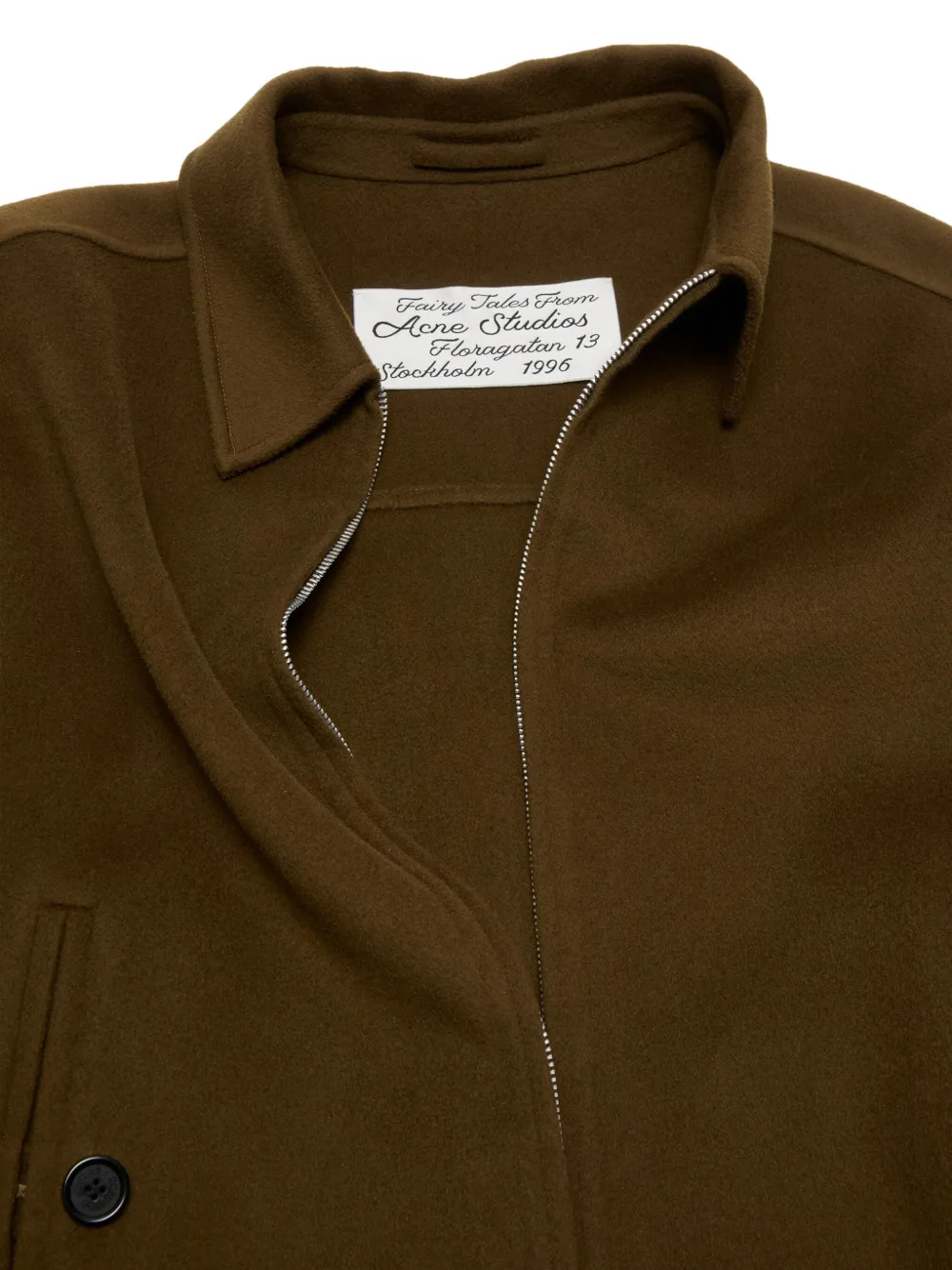 Acne Studios zip-front jacket Groen