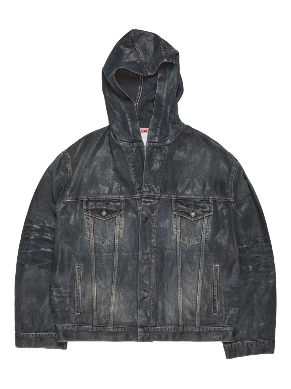 Acne Studios hooded denim jacket | Blue | Image 1