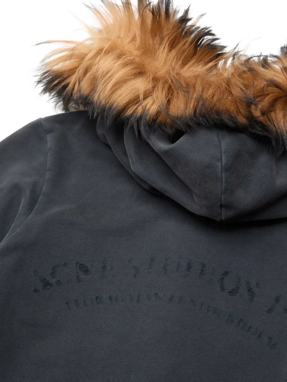 Acne Studios Hooded Zipper Hoodie In Black