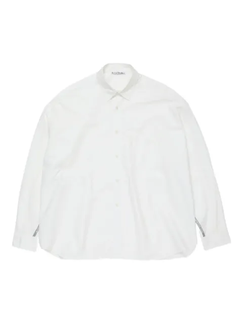 Acne Studios Camisa de algodão com logo