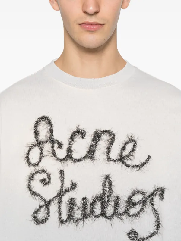 Acne Studios Layered Logo T-shirt | Grey | FARFETCH