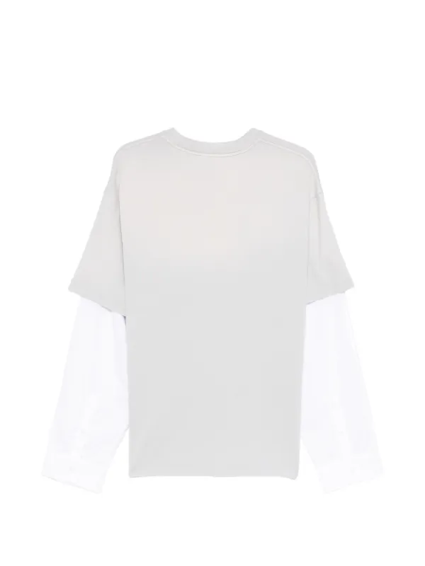 Acne Studios Layered Logo T-shirt | Grey | FARFETCH