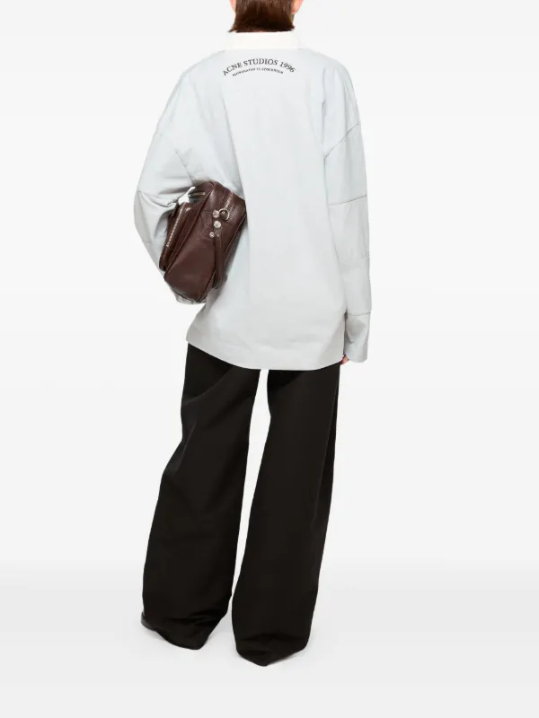 Acne Studios グラフィック ポロシャツ | グレー | FARFETCH JP