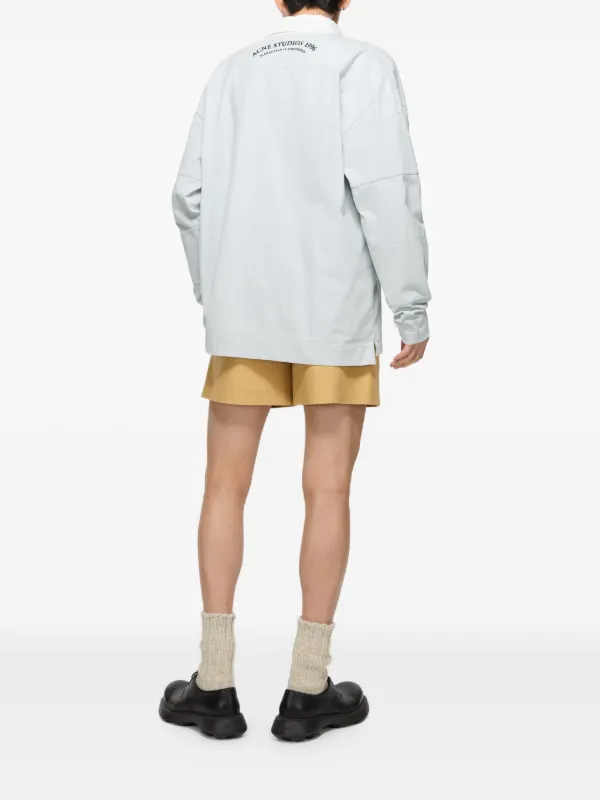 ACNE STUDIOS グレー Bubble ポロシャツ M ACNE STUDIOS グレー Bubble ポロシャツ M