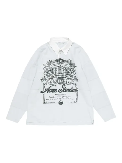 Acne Studios graphic-print polo shirt