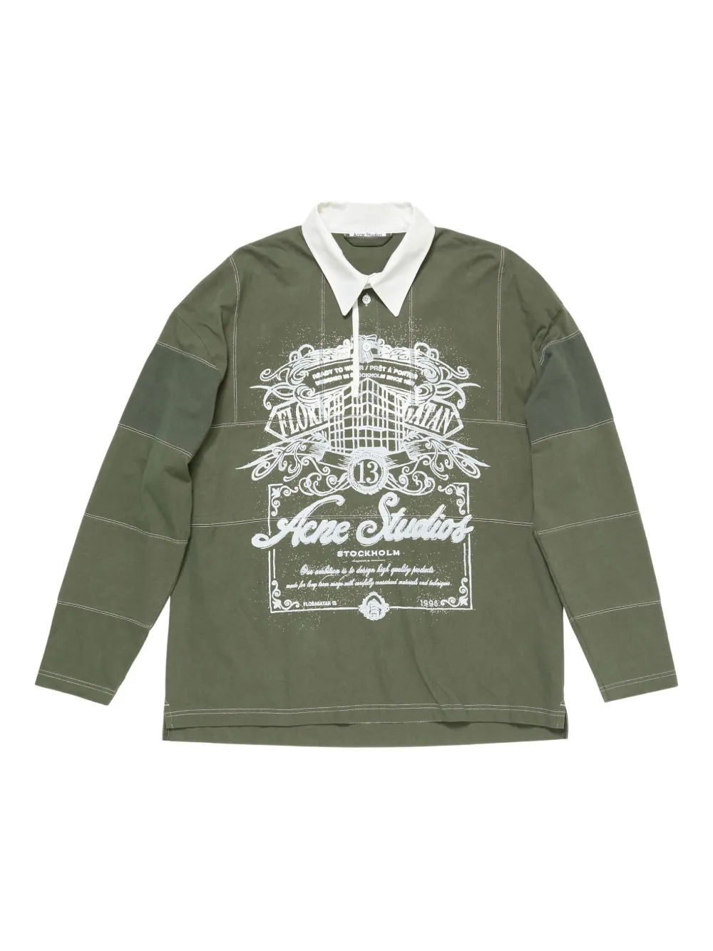 Acne Studios Shirt met grafische print Groen