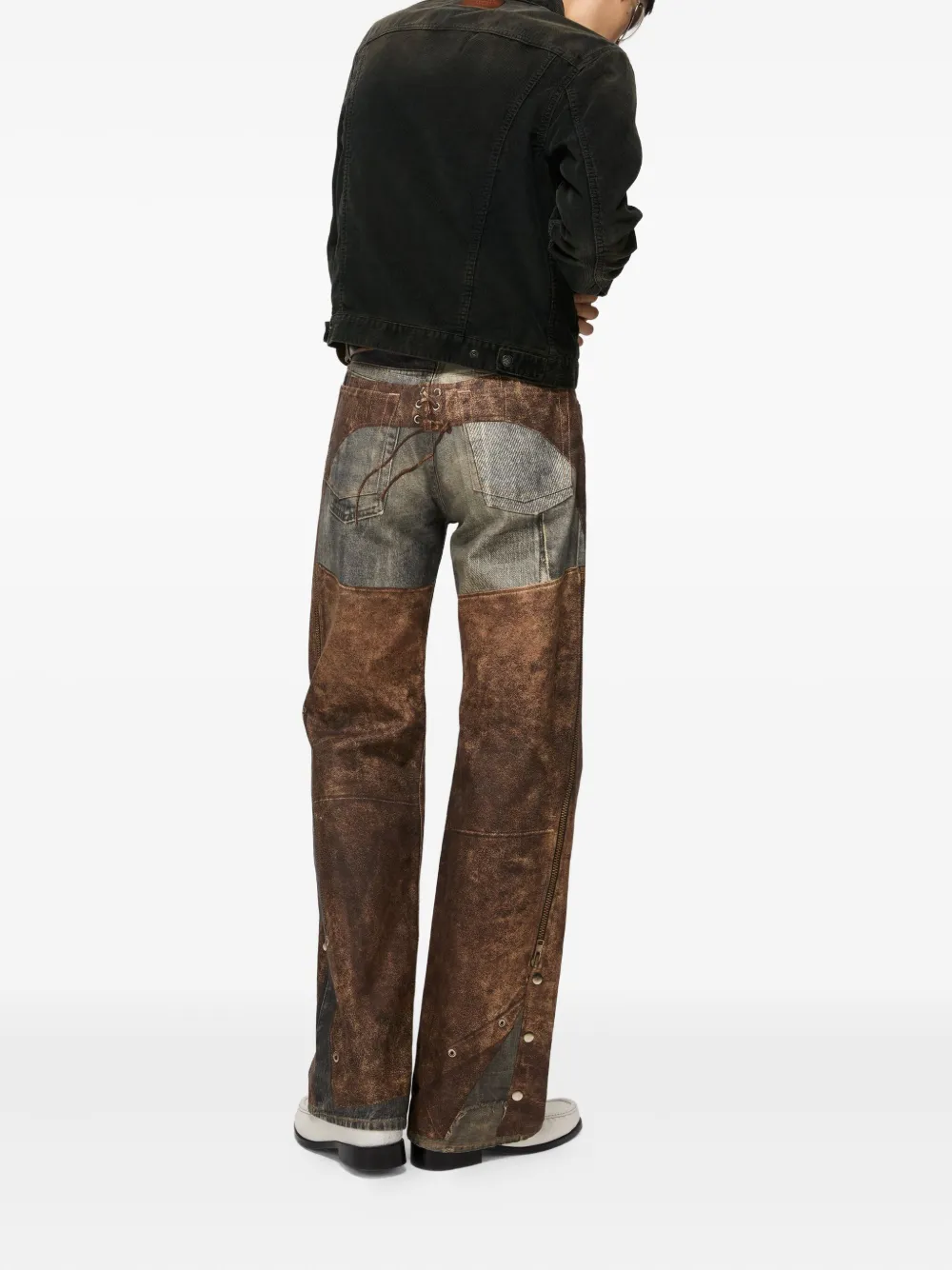 Acne Studios Button Denim Jacket In Blue