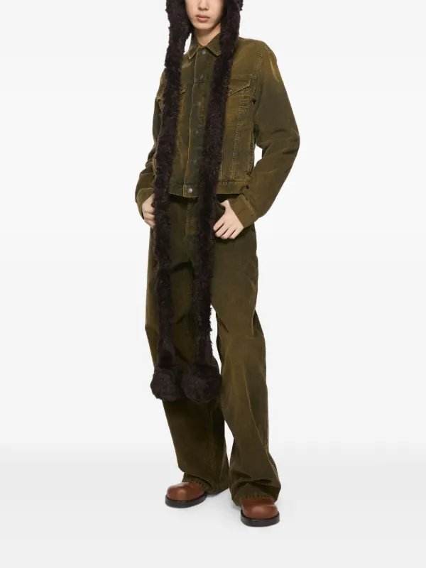 Acne Studios Corduroy Jacket | Green | FARFETCH UK