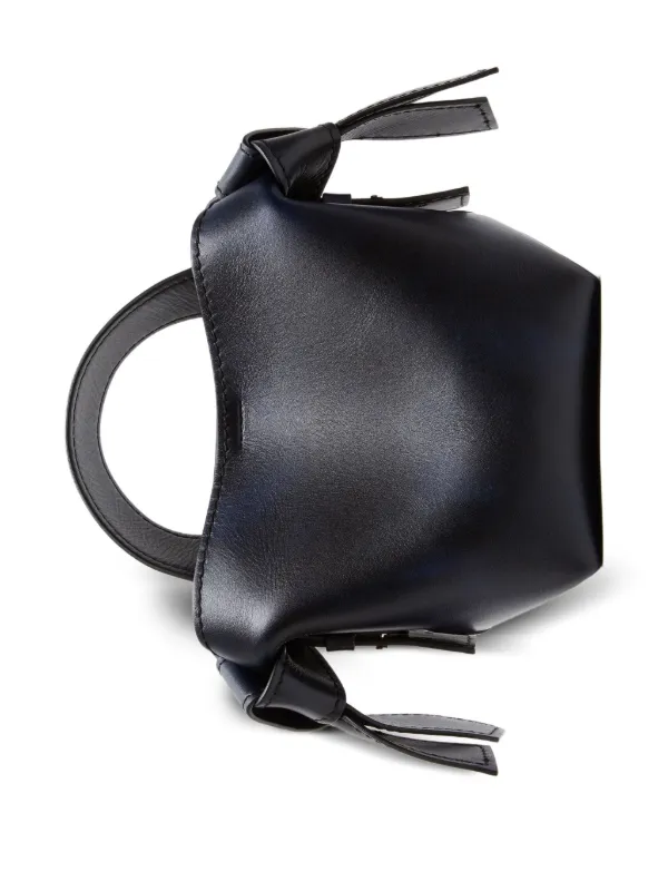 Acne Studios Mini Musubi knot-detail Shoulder Bag | Blue | FARFETCH