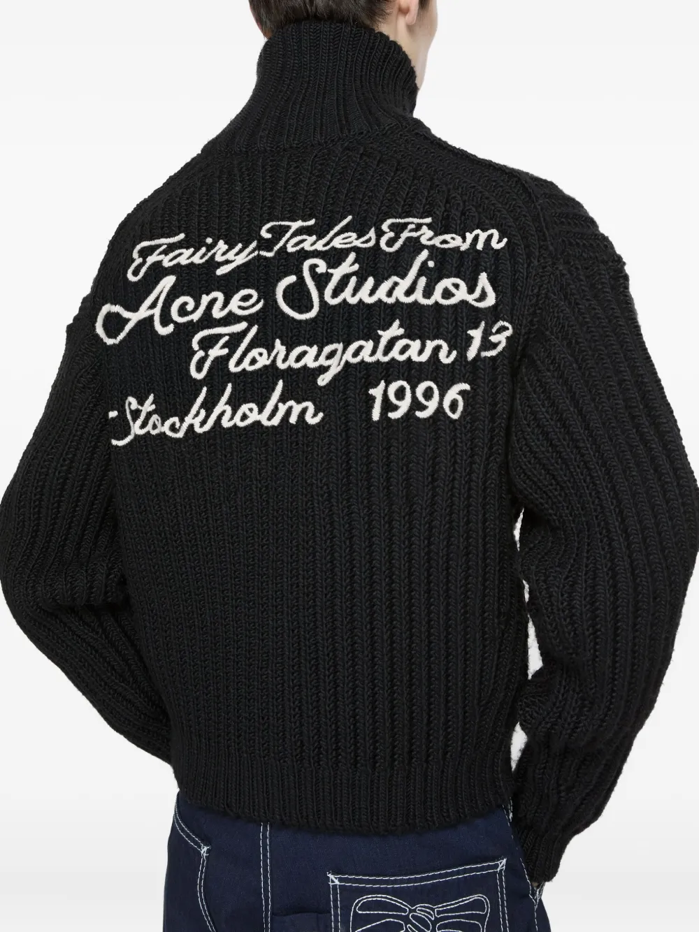 Acne Studios Vest met rits Zwart