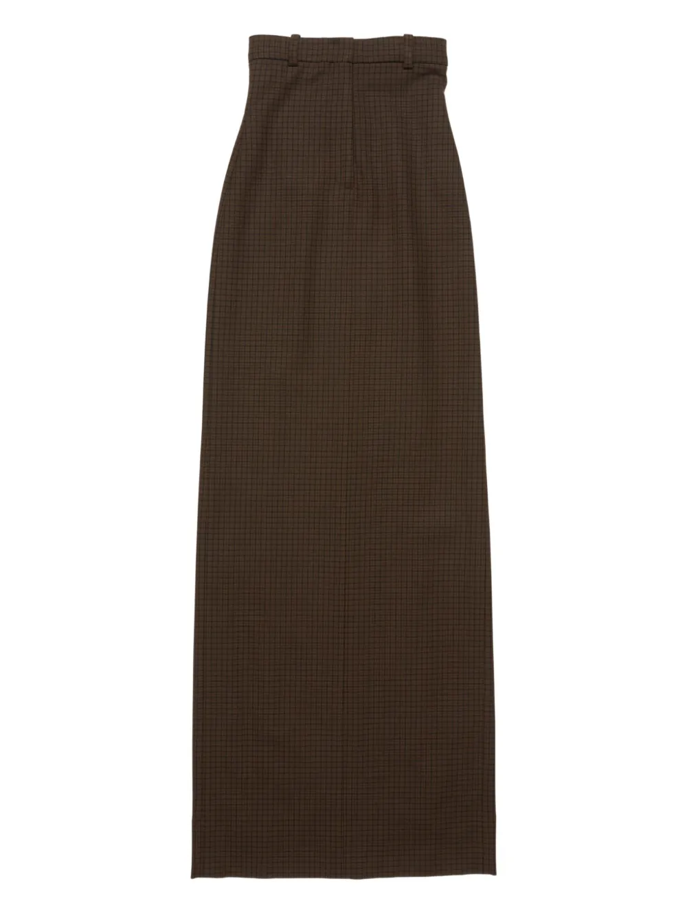 Acne Studios high-waisted checked skirt | بني | Image 1