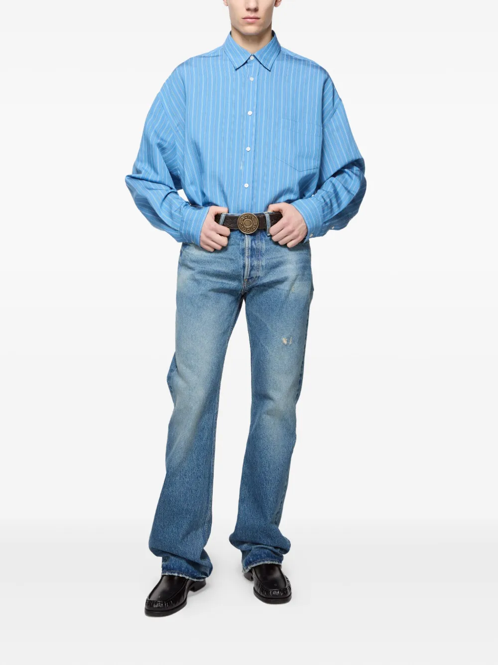 Acne Studios striped button-up shirt | Image 2