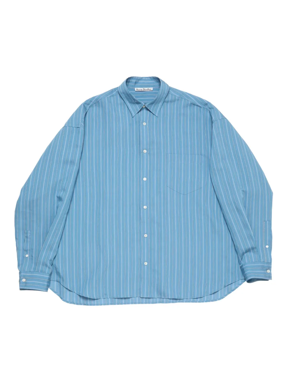 Acne Studios striped button-up shirt | Blue | Image 1