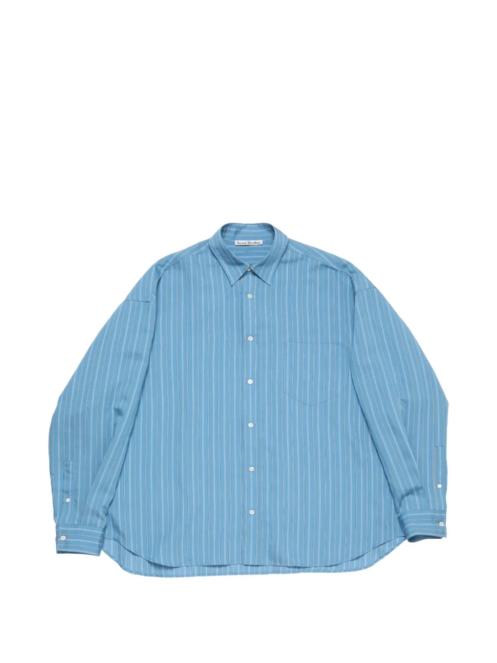Acne Studios striped button-up shirt - Blue