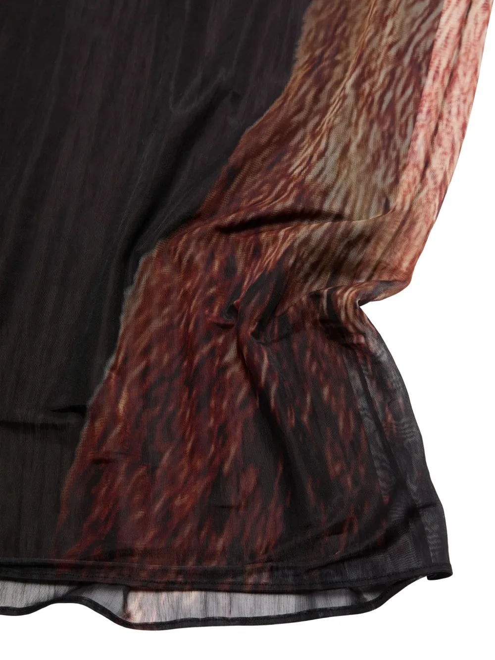 Acne Studios Bear-print Slip Dress In Black