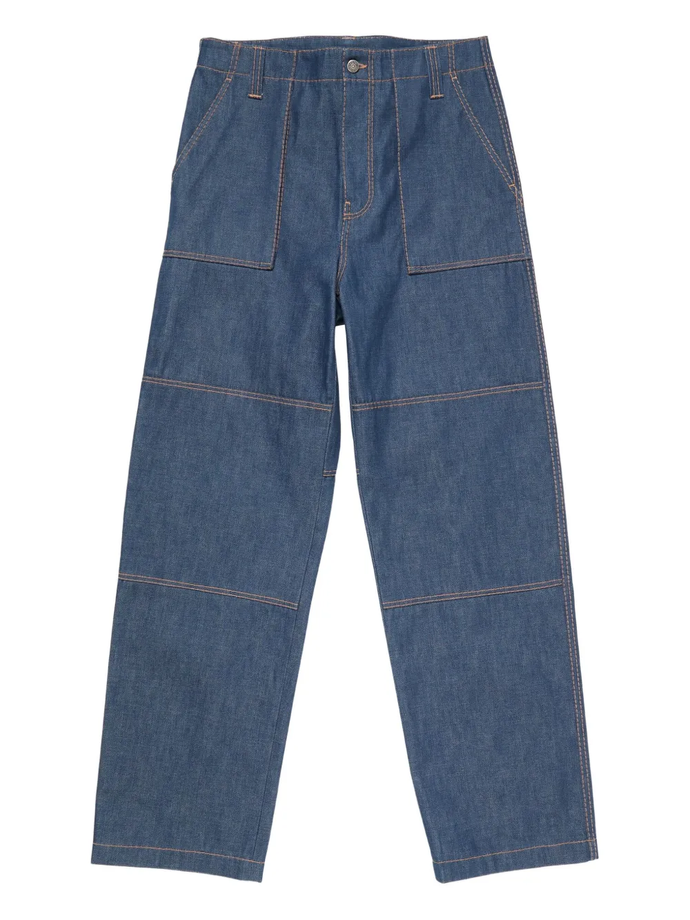 Acne Studios 벨트 와이드 팬츠 | 블루 | Image 1