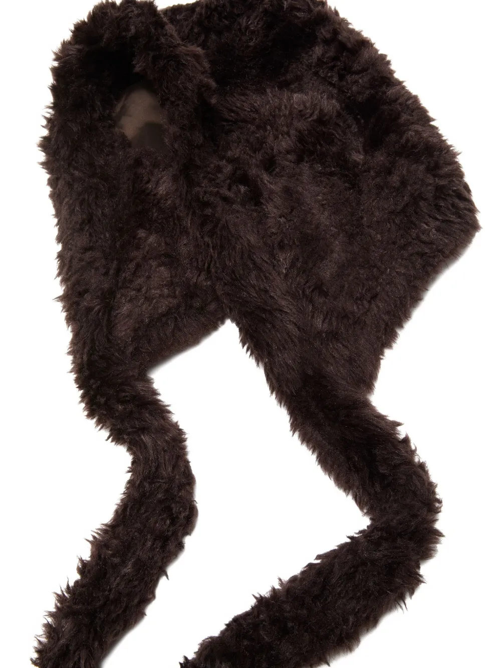 Acne Studios Hoed met oorkleppen en pompon - Bruin