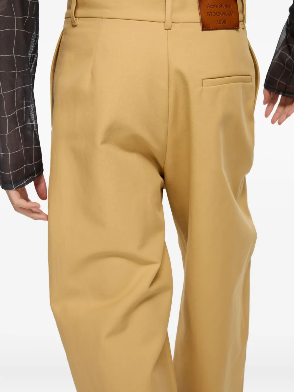 Acne Studios Broek van biologisch katoen Bruin