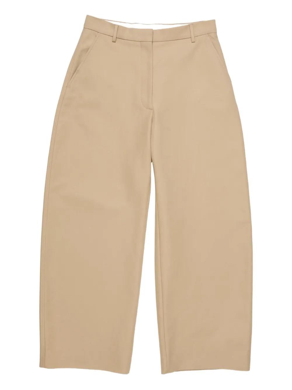 Acne Studios Cotton Palazzo Trousers In Neutral
